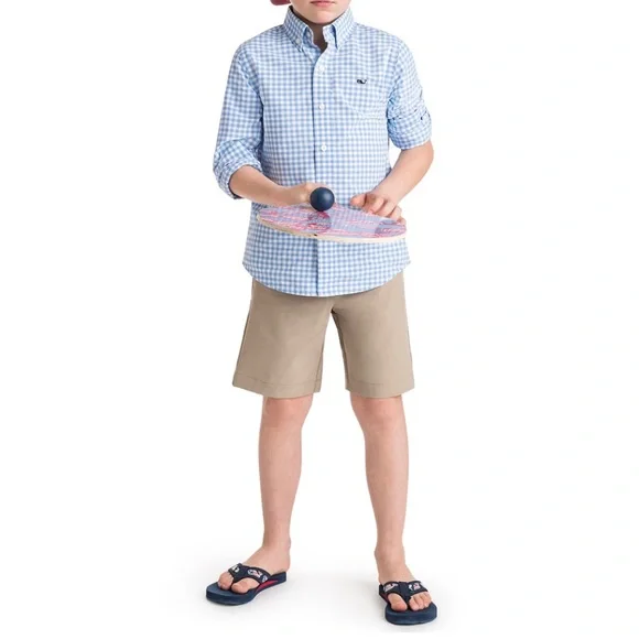 Vineyard Vines Whale Long Sleeve Shirt Boys Size Medium 12-14 - Picture 2 of 5